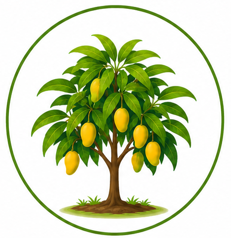 Small mango tree illustration